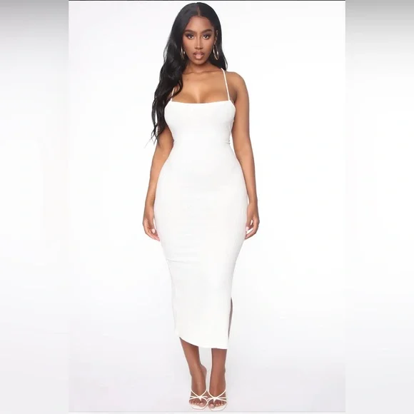 Fashion Nova | Dresses | Laced And Ready Midi | Poshmark